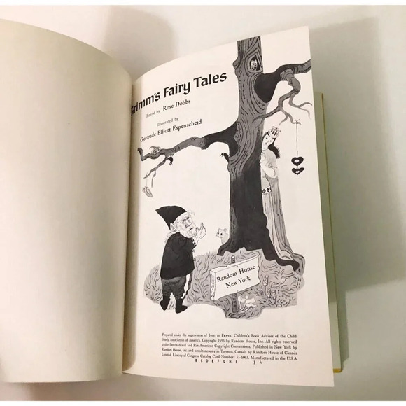 Vtg Double Book Babar The King and Grimms Fairy Tales Dandelion Library - Picture 13 of 16